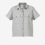 Diore Striped Shirt - Dame - Iron Blue/Chalk