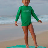 Kids Basic Skins Længærmet UV t-shirt - Børn - Pacific Blue