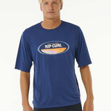 Men's Mumma Surflite UPF 50+ S/S UV T-shirt - Herre - Washed Navy