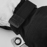 Junior Army Leather Heli 3-finger Skihandske - Børn - Black