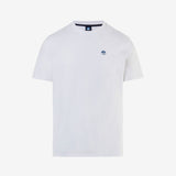 T-shirt with logo patch - Men - White