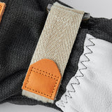 Army Leather Patrol Gauntlet 5-finger Skihandsker - Unisex - Charcoal