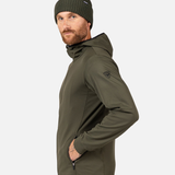 Midlayer m/hætte - Mænd - Olive Shadow