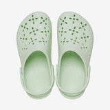 Classic Floral Cut-Out Clog - Unisex - Jade Tint