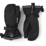 Junior Gauntlet CZone 3-finger skihandske - sort/graphit