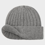 Cashmere Beanie - Unisex - Light Grey Melange