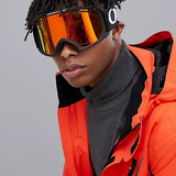 O-Frame 2.0 Pro XL (7112) Skibriller - Matte Black Strop/Fire + Persimmon linser