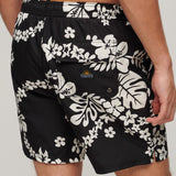 Men's Hawaii-print badeshorts - Herre - Surf School Black