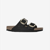 Arizona Big Buckle Nubuck Leather - Black - Normal