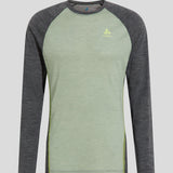 Men's Performance Merinould 150g/m2 Skiundertrøje - Herre - Mette Green/Dark Grey Melange