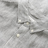 Men's REGULAR STRIPED LINEN SHIRT - Total Eclipse