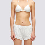 Women's Lulin Terry Swimshorts - Dame - White