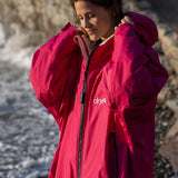 Advance Long Sleeve Surf Poncho - Voksne - Pink/Light Grey