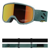 Kids Lumi Skibriller - Junior - Atlantic Blue/Mid Red