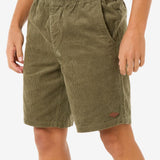Classic Surf Cord Volley Short - Herre - Dusty Olive