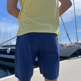 Stretched Quick-Dry Fabric Walkshorts - Herre - Navy