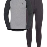 Men's Active Warm Eco Skiundertøjssæt - Herre - Dark Grey Melange/Grey Melange