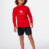 Kids Corps Langærmet UPF 50+ UV t-shirt - Børn (1-8 år) - Red