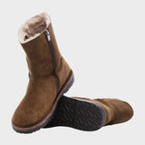 Uppsala Zip Shearling Regular - Womens - Dark Tea