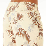 Men's Surf Revival Floral Volley Badeshorts - Herre - Vintage Yellow