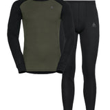 Men's Active Warm Eco Skiundertøjssæt - Herre - Black/Deep Depths