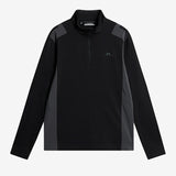 Lukas Quarter Zip Mid-Layer - Black