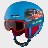 Zupo Disney Skihjelm + Briller - Børn - Cars