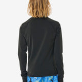 Icons UV Brushed Long Sleeve Rash Vest - Børn - Black