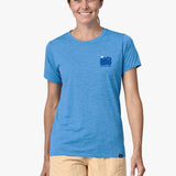 Women's Capilene Cool Daily Graphic UV T-Shirt - Dame - Vessel Blue