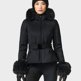 Giselle Skijakke Faux Fur - Womens - Black