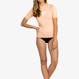 Women's Whole Hearted Short Sleeve UV T-shirt - Dame - Salmon