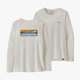 Women's LS Capilene Cool Daily Graphic UV T-shirt - Dame - Boardlogo White