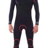 Men's Omega 3/2 Full Back Zip Steamer Våddragt | Herrer | Black