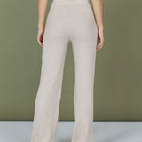 Women's Sweatpants m. Brede ben - Dame - Fog (Beige)