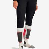 3/4 Wool Tech Skiunderbukser - Dame - Sort