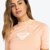 Women's Whole Hearted Short Sleeve UV T-shirt - Dame - Salmon