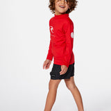 Kids Corps Langærmet UPF 50+ UV t-shirt - Børn (1-8 år) - Red