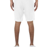 Men's Loose Hør Shorts - Herre - Bright White
