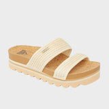 Cushion Vista Hi - Sandaler til damer- Vintage Raffia