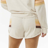 Women's Block Party Track Shorts - Dame - Oatmeal Marle