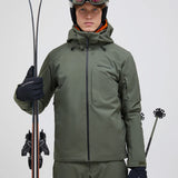 Men's Maroon Insulated 2L Skijakke - Herre - Pine Needle (naturgrøn)