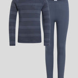 Kid's Active Warm Base Layer Skiundertøjssæt - Børn - Børn - India Ink/Folkstone