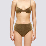 Women's Ipanema High Waist Brief - Dame - Bronze