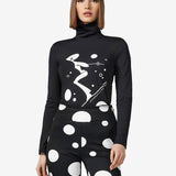 Fatale Long Sleeve Turtleneck - Dame - Black