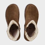 Uppsala Zip Shearling Regular - Womens - Dark Tea
