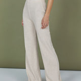 Women's Sweatpants m. Brede ben - Dame - Fog (Beige)