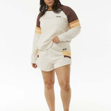 Women's Block Party Track Shorts - Dame - Oatmeal Marle