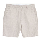 Men's Regular Hør Shorts - Herre - Light Feather Gray