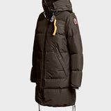 Long Bear Hooded Coat - Women - Earth Brown