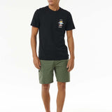 Men's Hybrid Boardwalk Buckled Cargo Volley Shorts - Herre - Dark Olive